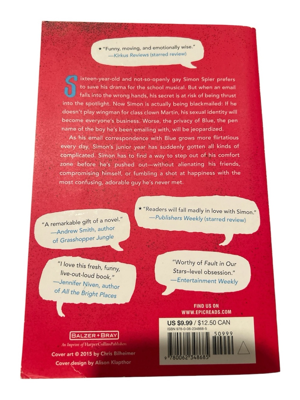 Becky Albertalli -Simon vs. the Homo Sapiens Agenda - Picture 2 of 3